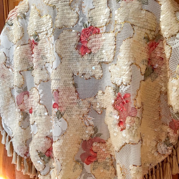 RARE Anthropologie Traffic People Rosie Sequin Kimono - Picture 5 of 8